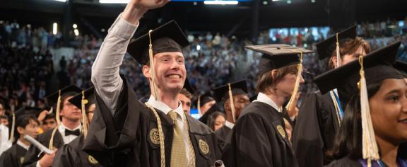 Students celebrate at Commencement